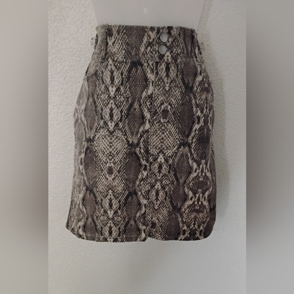 Snake Print Women's Skirt